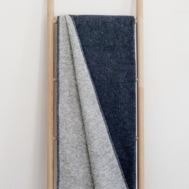 weiche Kuscheldecke THOR - recycelte Baumwolle - EXTRA LANG - RIEMA