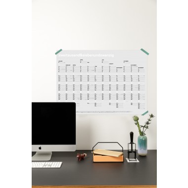 zweitausend&siebenundzwanzig - A1 Wandkalender 2027 - Weiss