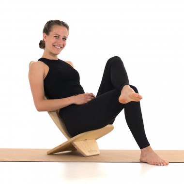 rollholz – Balanceboard & Faszienset zum Training für Gleichgewicht- & Koordinationsfähigkeit sowie Behandlung von beanspruchten Muskelgewebestrukturen (Set klein | Buche)
