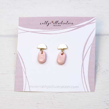 nathys_illustration - Ohrringe "rose tears" 1 cm 