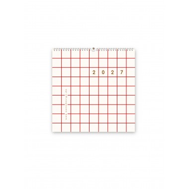 Wandkalender 2027,kariert - SANS.