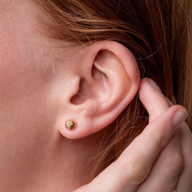 related by objects - tag it! ear studs - 925 Sterlingsilber feinversilbert 