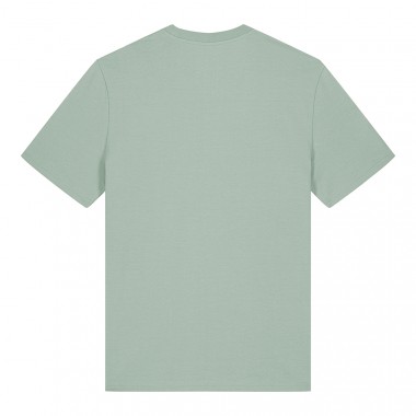 ORGANIC T-SHIRT SMILEY STICK WEISS | UNISEX | SALBEI – Studio Schön®