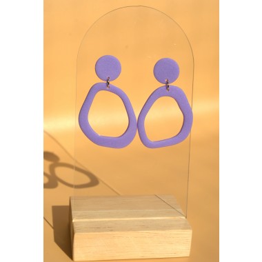 Ipanema | Lila Statement-Ohrringe | Santoclay