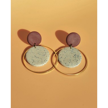Ipanema | Lila Statement-Ohrringe | Santoclay