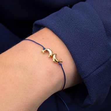 Armband auf Karte - Delfine - Schatzkarte