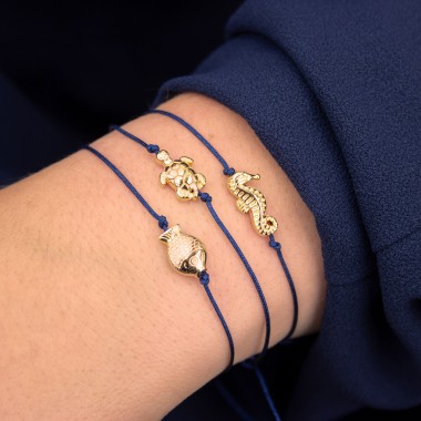 Armband auf Karte - Seepferdchen - Untertauchen