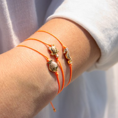Armband auf Karte - Seepferdchen - Untertauchen