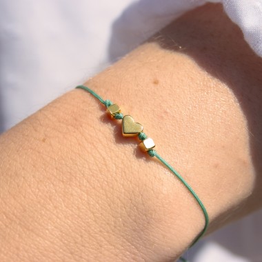 Armband auf Karte - Herz - von Herzen