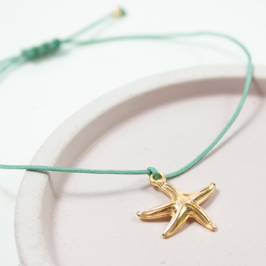 Armband auf Karte - Seestern - Schatzkarte