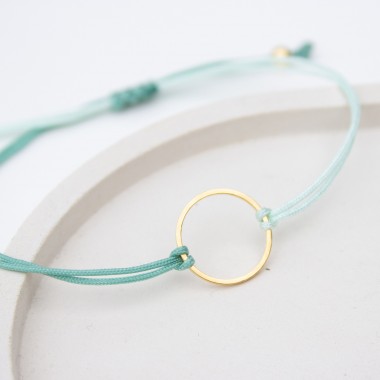 Bow & Hummingbird Armband auf Karte - Ring - Für Dich - 24 Karat vergoldet