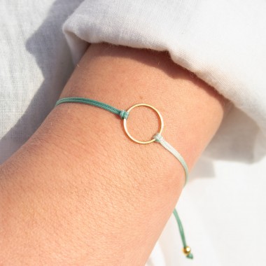 Bow & Hummingbird Armband auf Karte - Ring - Für Dich - 24 Karat vergoldet