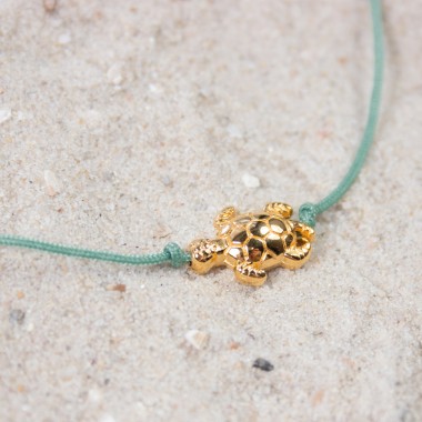 Armband auf Karte - Schildkröte - Gegen das Fernweh