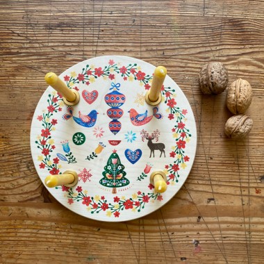 madeva Holzliebe Adventskranz Schweden bunt