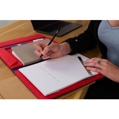 RÅVARE Dokumentenmappe für A4-Block und Notitzbuch, passend für iPad Pro 12,9", 12" MacBook, 13,3" MacBook Air
