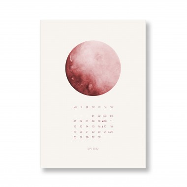 Mondkalender 2022, Mondaquarelle - SANS.