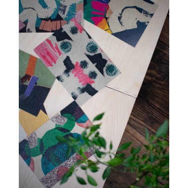 formwiese Karten-Set Wundertüte  (6 abstrakte Karten aus Graspapier, vegane Druckfarben)
