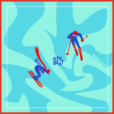 Skifahrer Socken von Offbeat