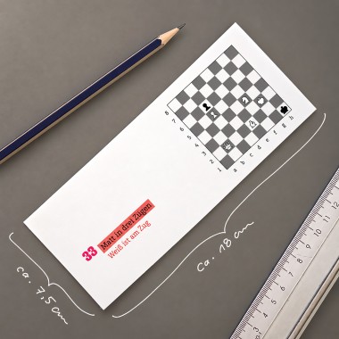 Wochenkalender 2027 Schach – 52 Mattaufgaben zum Knobeln // sperlingb.design