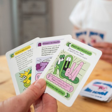 Spielköpfe Spiel "Mach den Mund auf gegen Sexismus"