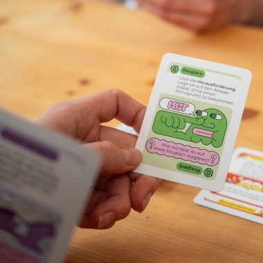 Spielköpfe Spiel "Mach den Mund auf gegen Sexismus"