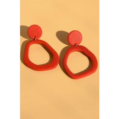 panema | Rote Statement-Ohrringe | Santoclay