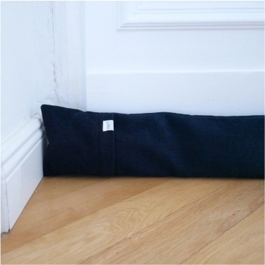Zugluftstopper "Midnight Cordula" mit waschbarem Bezug von stop!t