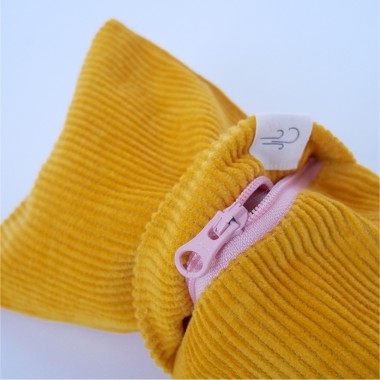 Zugluftstopper "Mustard Cordula" mit waschbarem Bezug von stop!t