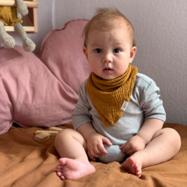 Baby Dreieckstuch mit Druckknopf – tigidou