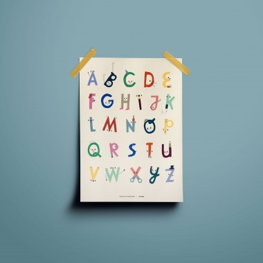 tinyday - ABC-Poster Alphabet A3