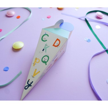 tinyday - Mini-Schultüte | zum Selberbefüllen - Geschenk zur Einschulung