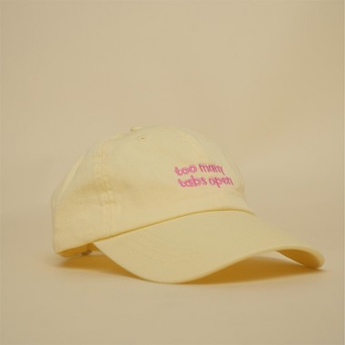 annieannie cap - too many tabs open gelb