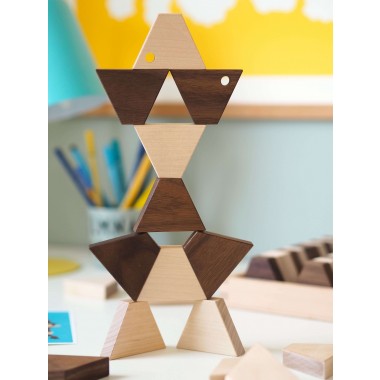 TRAPEZO - Kreative Holzbausteine zum Legen, Stapeln & Balancieren