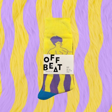 Zwei Mädchen lustige Socken von Offbeat