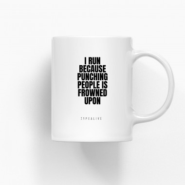 typealive / Tasse aus Keramik / I Run