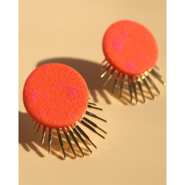 Statement-Ohrstecker aus 24K vergoldetem Chirurgenstahl | Santoclay