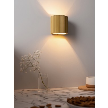 Wandlampe up and down – plissiert und farbenfroh [S6] 