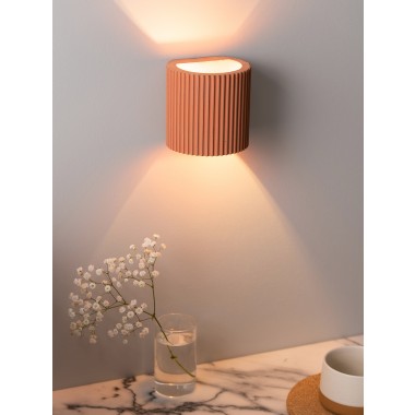 Wandlampe up and down – plissiert und farbenfroh [S6] 