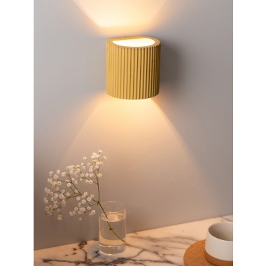 Wandlampe up and down – plissiert und farbenfroh [S6] 