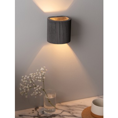 Wandlampe up and down – plissiert und farbenfroh [S6] 