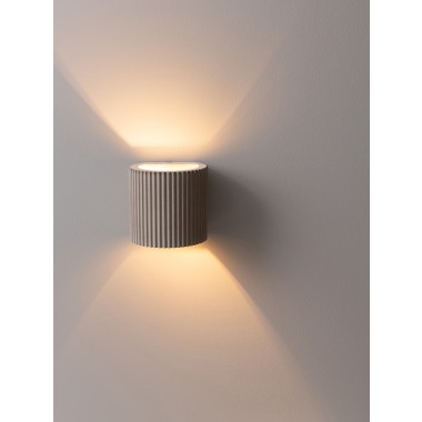 Wandlampe up and down – plissiert und farbenfroh [S6] 