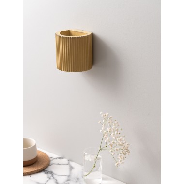 Wandlampe up and down – plissiert und farbenfroh [S6] 