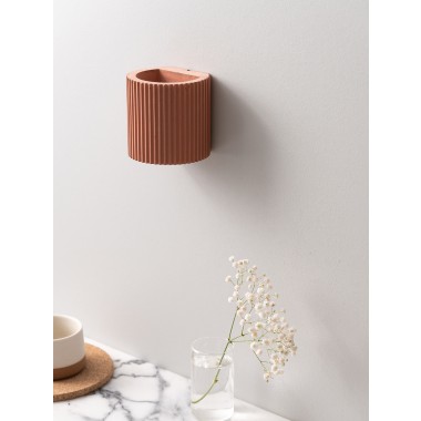 Wandlampe up and down – plissiert und farbenfroh [S6] 