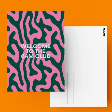MAMF® "Welcome To The 6AM Club" Postkarte
