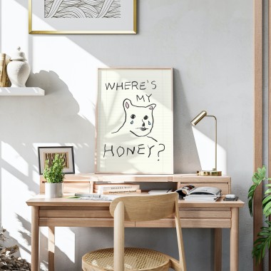 Where is my honey – Print von Lavanda Posters