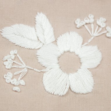 nathys_illustration_Schminktäschchen "white flower" 19,5 x 11cm x 0,7cm