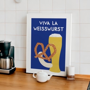 vonsusi - Poster "Viva la Weisswurst"