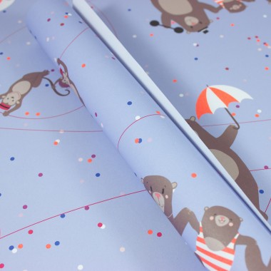 Bow & Hummingbird Geschenkpapier "Circus Bears"