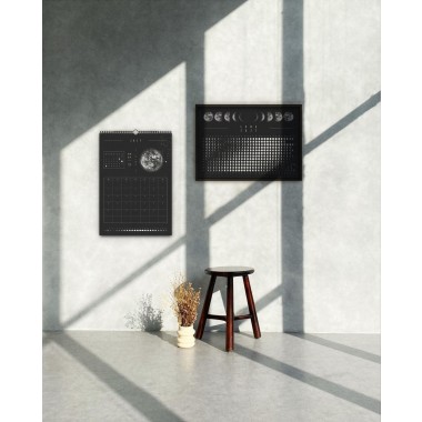 Mondkalender 2027 schwarz // ShellyCreates