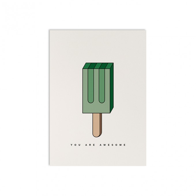 redfries geometric woodruff – Postkarte DIN A6 redfries geometric woodruff – Postkarte DIN A6